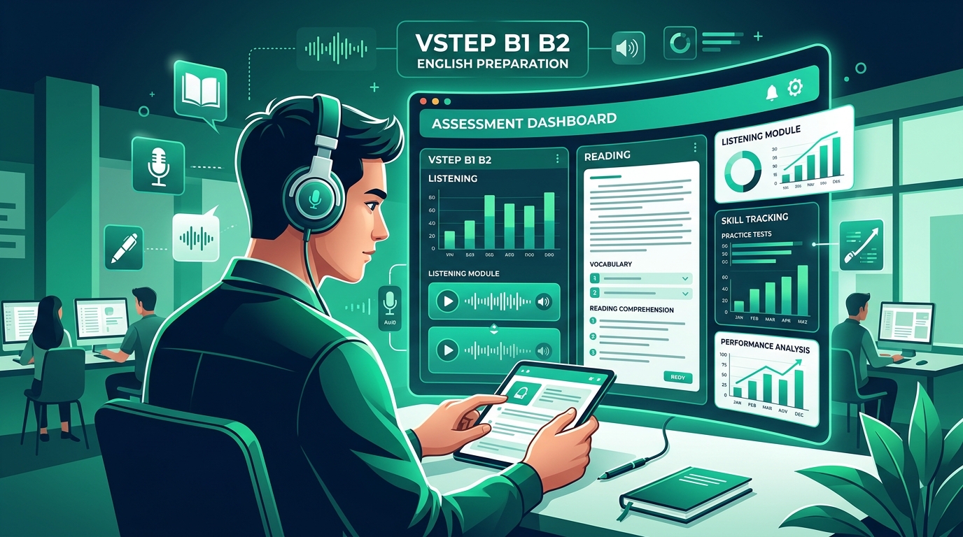 Bí Quyết Chinh Phục VSTEP Reading B1 B2 Với Gia Sư AI Tutor Miễn Phí (Free 2026)