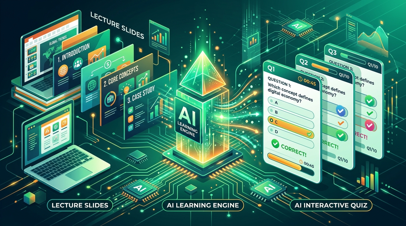 Cách Chuyển Slide PowerPoint Thành Bộ Đề Trắc Nghiệm Ôn Thi Bằng AI Cấp Tốc