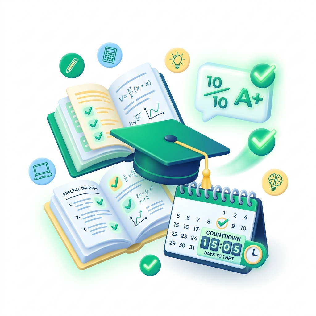Mẹo ôn thi thử tốt nghiệp THPT Quốc gia online đạt điểm cao
